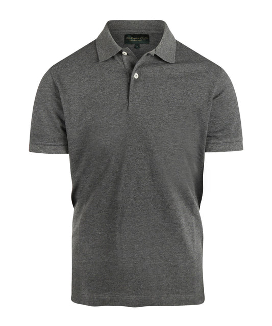 Kurzärmeliges Piqué-Poloshirt | Anthrazitgrau