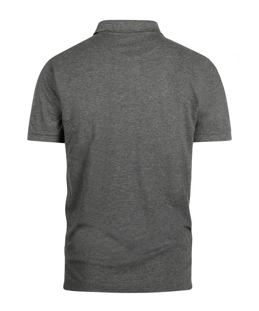 Kurzärmeliges Piqué-Poloshirt | Anthrazitgrau