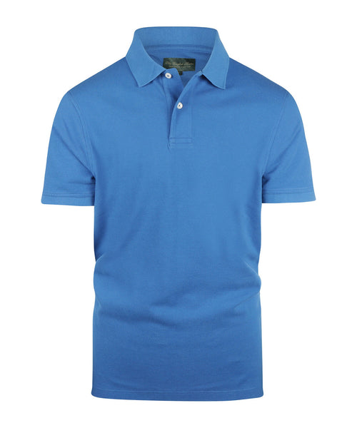 Polo piqué korte mouw | Blauw