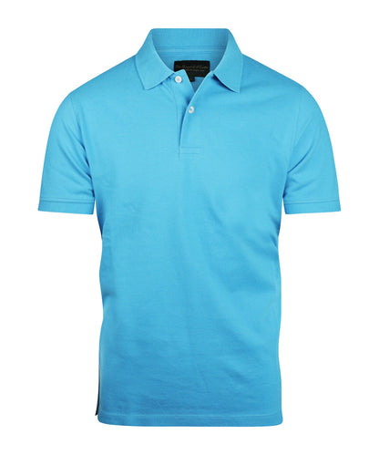 Kurzärmeliges Piqué-Poloshirt | Blau