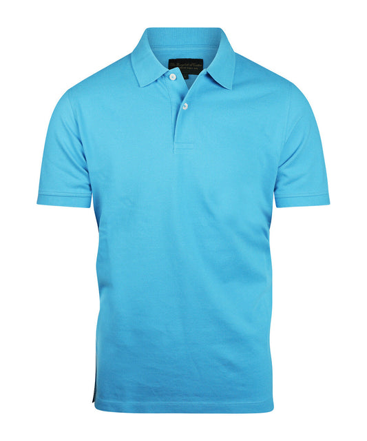 Kurzärmeliges Piqué-Poloshirt | Blau