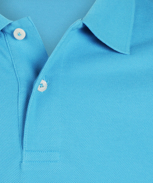 Polo pique short sleeve | Blue