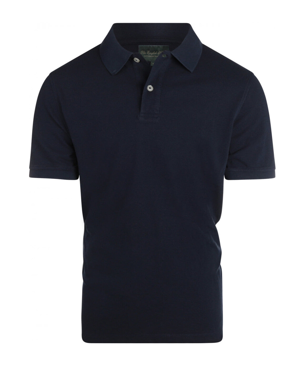 Kurzärmeliges Piqué-Poloshirt | Marineblau
