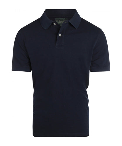 Kurzärmeliges Piqué-Poloshirt | Marineblau