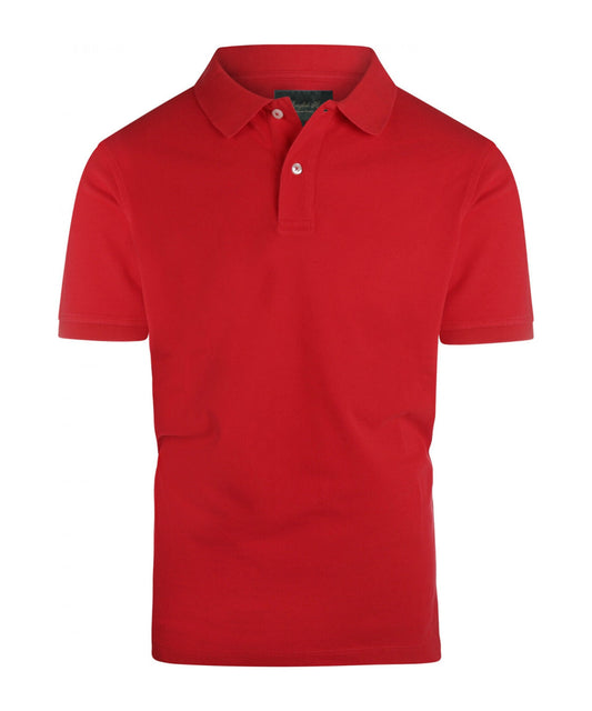 Kurzärmeliges Piqué-Poloshirt | Rot
