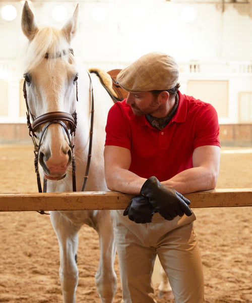 Polo piqué korte mouw | Rood