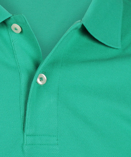 Kurzärmeliges Piqué-Poloshirt | Grün