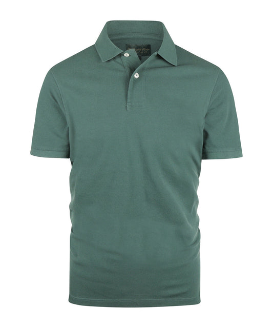 Kurzärmeliges Piqué-Poloshirt | Grün
