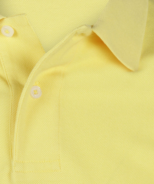 Polo pique short sleeve | Yellow