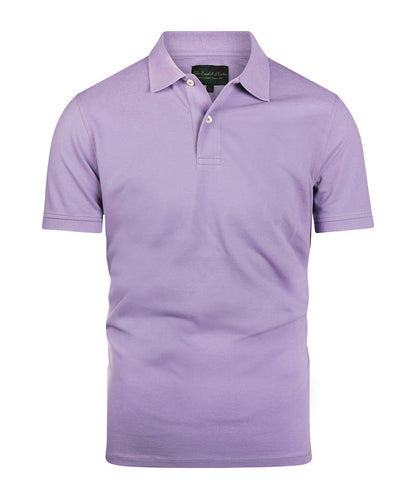 Kurzärmeliges Piqué-Poloshirt | Lila