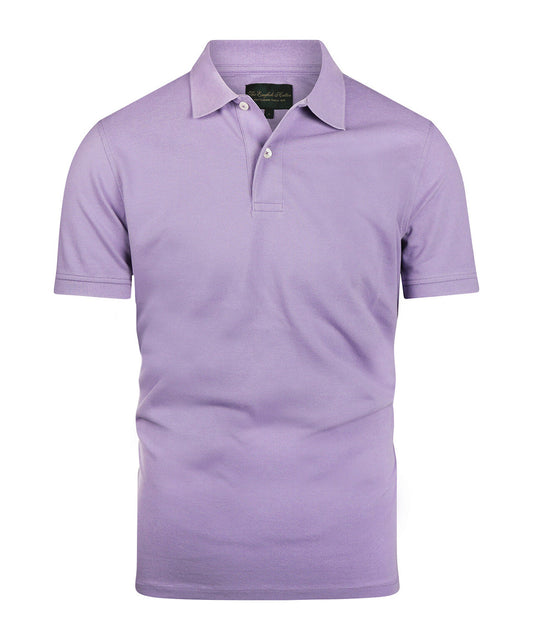 Kurzärmeliges Piqué-Poloshirt | Lila