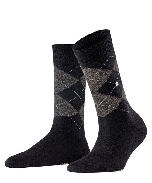 Marylebone Lurex socks | Black