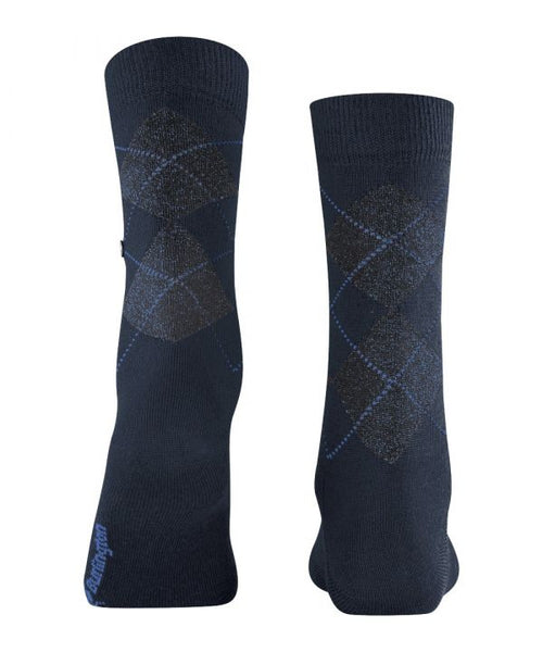 Marylebone Lurex socks | Blue