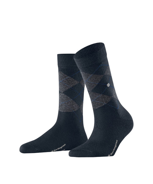 Marylebone Lurex socks | Blue