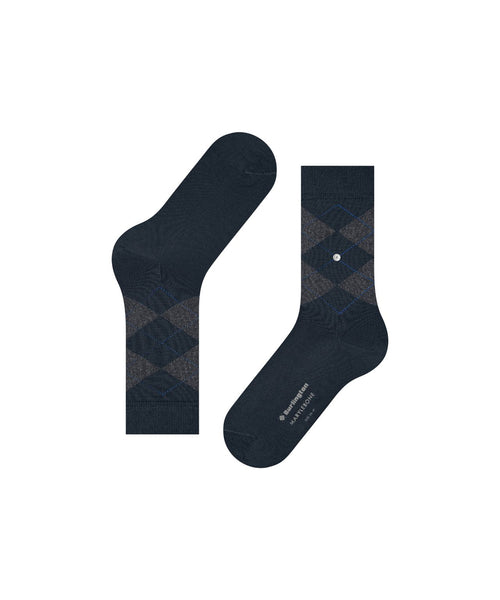 Marylebone Lurex socks | Blue