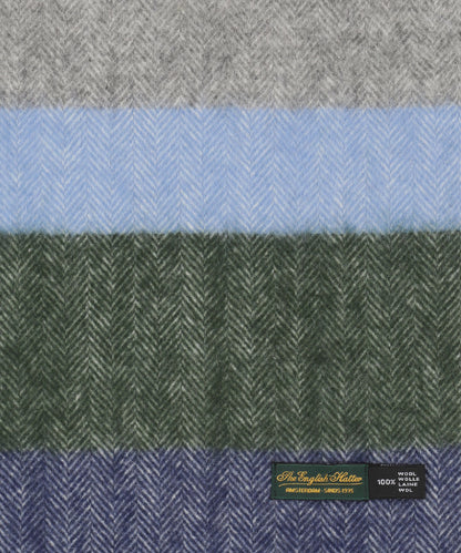 Sjaal 100% Wol | Groen Grijs Blauw