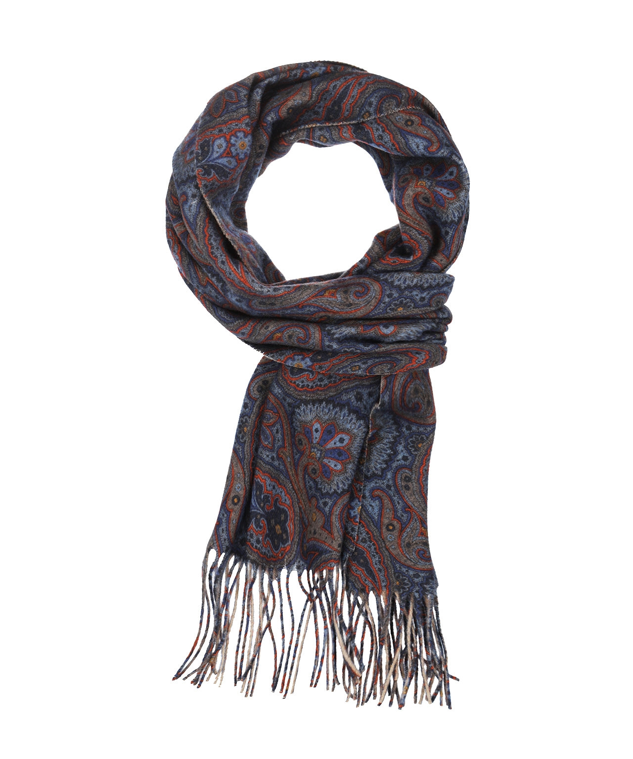 Wollschal 180x30 | Blau