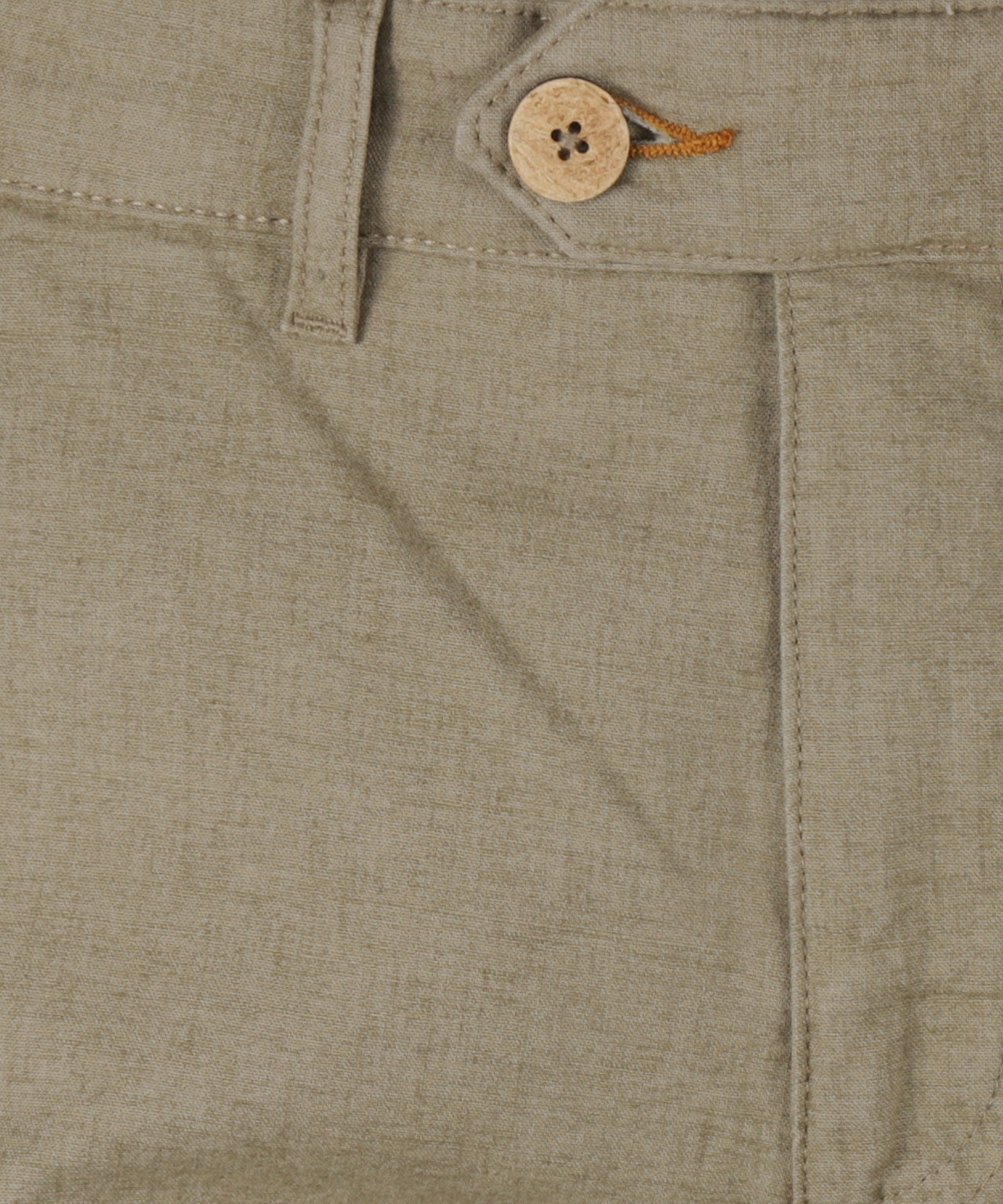Derby Linnen/Katoen Pantalon | Gewassen Groen