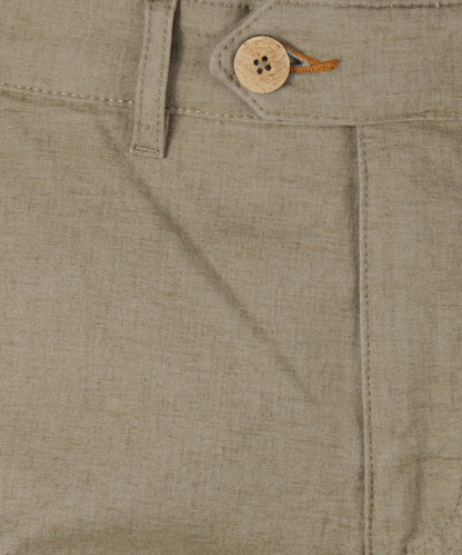 Derby Linnen/Katoen Pantalon | Gewassen Groen