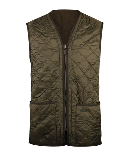 Barbour Polarquilt Zip-in Liner Bodywarmer | Oliv
