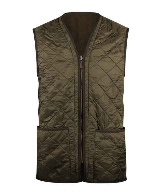Barbour Polarquilt Zip-in Liner Bodywarmer | Oliv