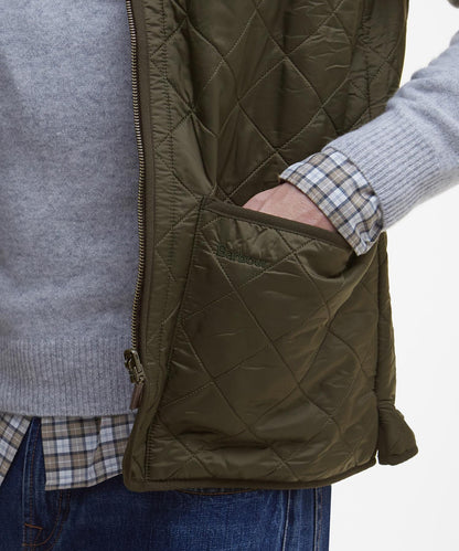 Barbour Polarquilt Zip-in Liner Bodywarmer | Oliv