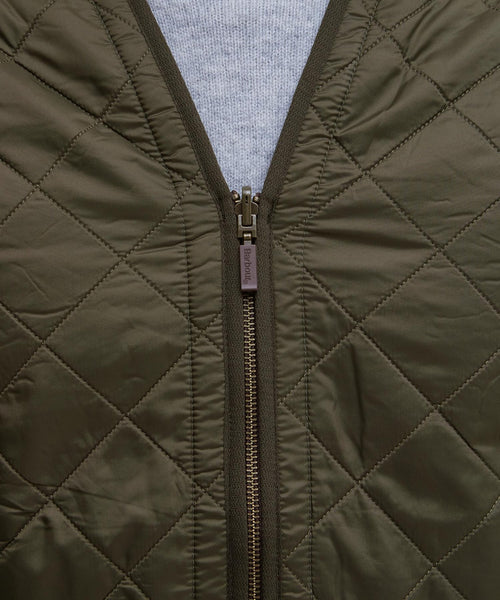 Barbour Polarquilt Zip-in Liner Bodywarmer | Olive