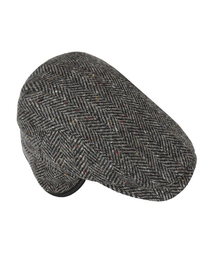 Tweed Cap | Zwart/Grijs herringbone