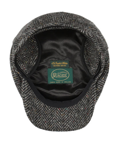 Tweed Cap | Zwart/Grijs herringbone