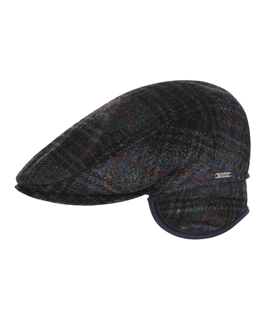 Tweed Cap with Earflaps | Blue