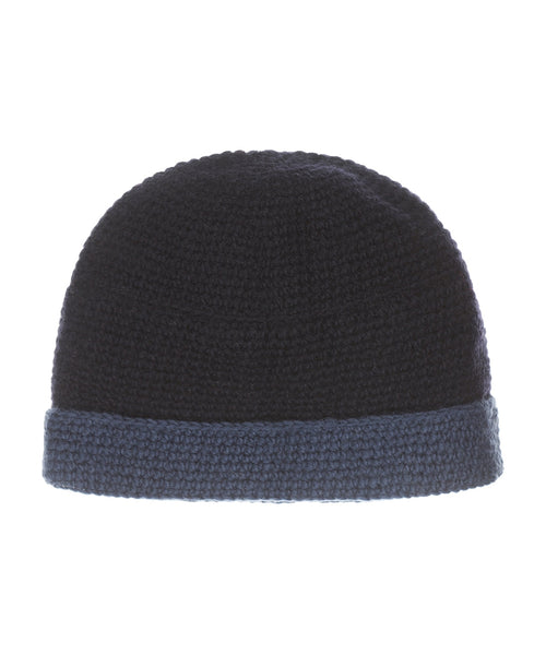 Hat Wool Fleece Lining | Navy Blue