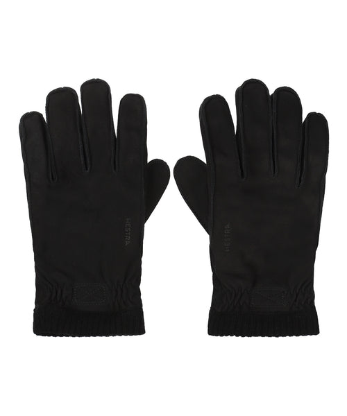 Soft Leather Nubuck Glove | Black