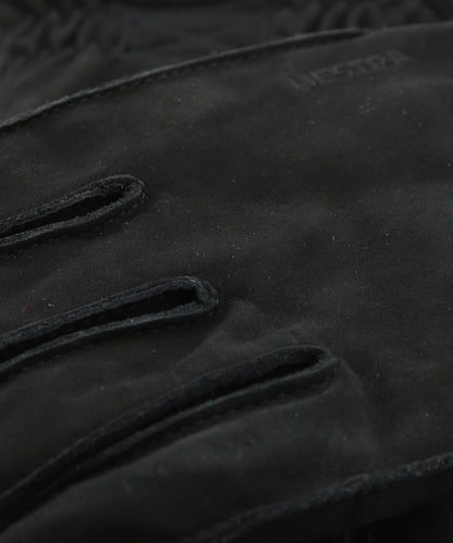 Soft Leather Nubuck Glove | Black