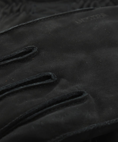 Soft Leather Nubuck Glove | Black