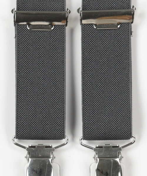 Narrow Braces with Clips | Anthracite Grey