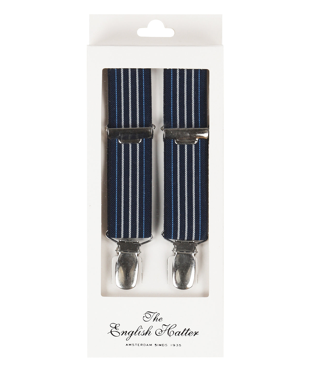 Schmale Zahnspange mit Clips | Blau