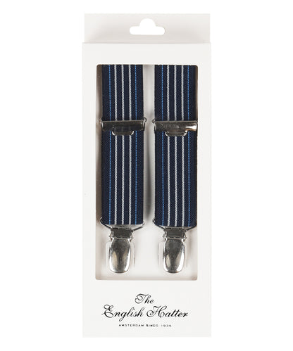 Schmale Zahnspange mit Clips | Blau