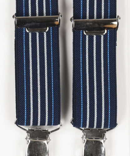Schmale Zahnspange mit Clips | Blau