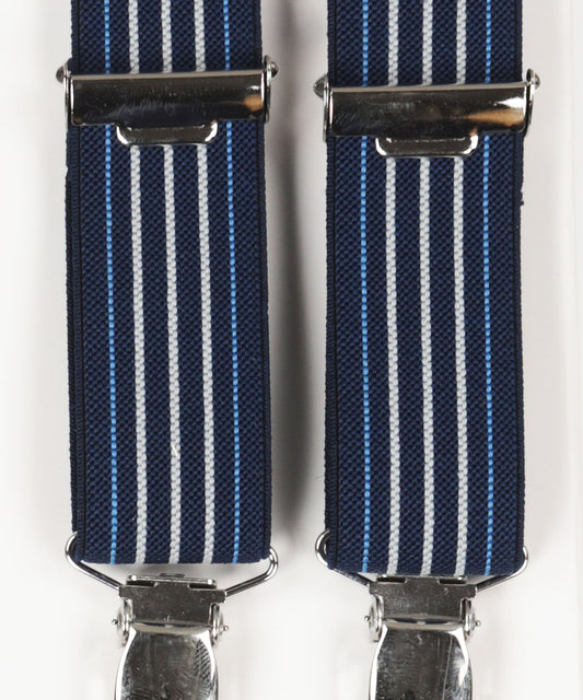 Schmale Zahnspange mit Clips | Blau