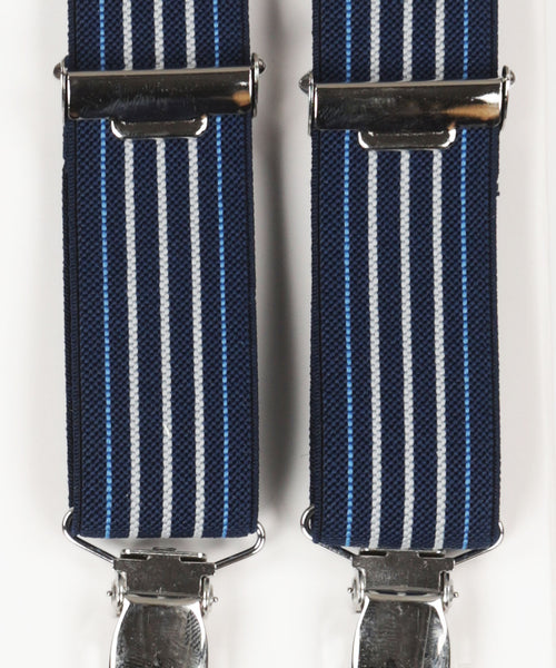 Narrow Braces with Clips | Blue