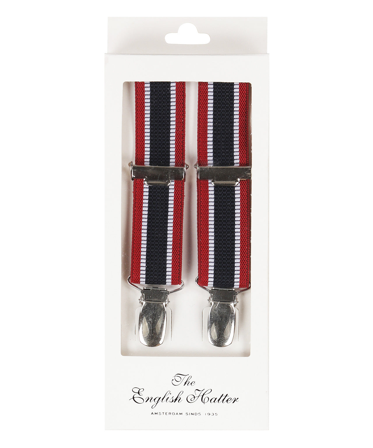 Schmale Zahnspange mit Clips | Rot