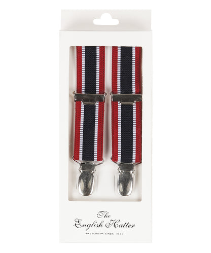 Schmale Zahnspange mit Clips | Rot