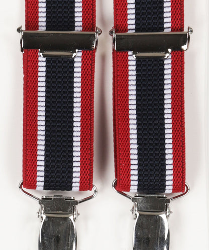 Schmale Zahnspange mit Clips | Rot
