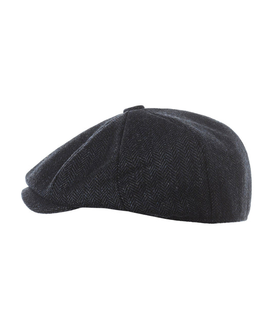 Jungenmütze aus Tweed | Blau