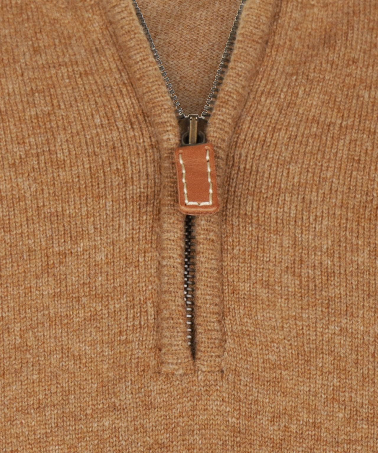 Sweater zipper | Brown