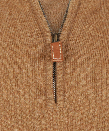 Sweater zipper | Brown