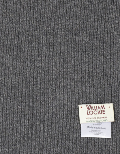 WL Cashmere Rib Scarf | Grey