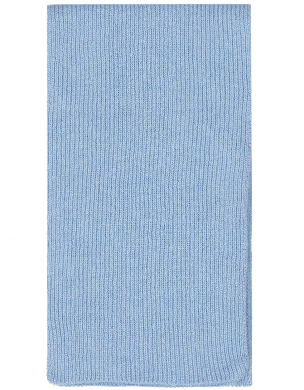 Cashmere Rib Sjaal | Hemel Blauw