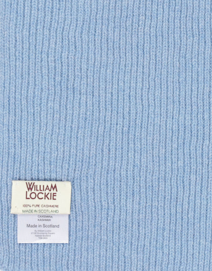 Cashmere Rib Sjaal | Hemel Blauw
