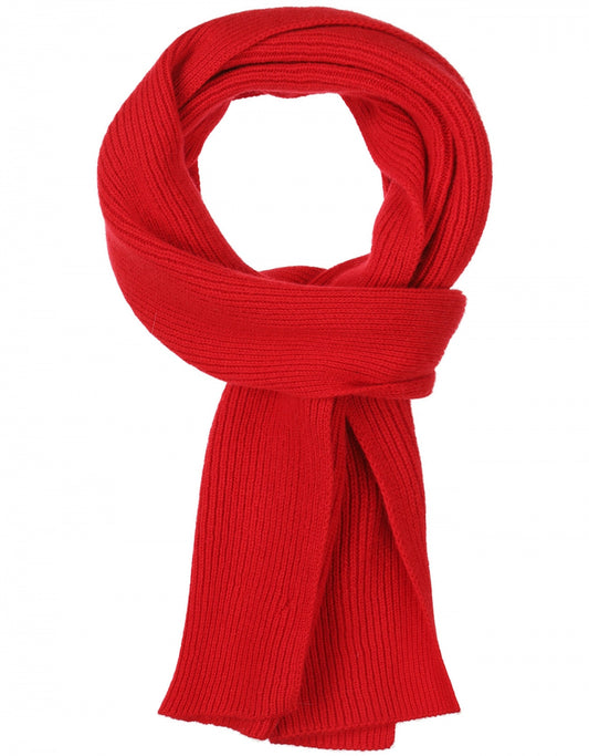 Cashmere Rib Sjaal | Fel rood